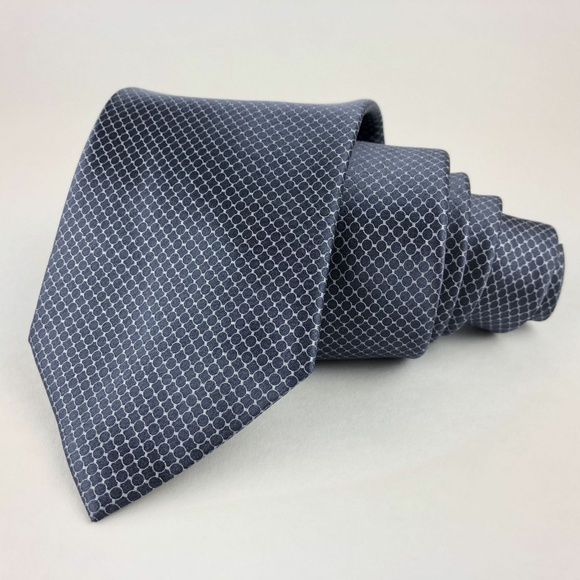 Brioni Other - Brioni Silk Tie Gray With Geometric Pattern NEW!